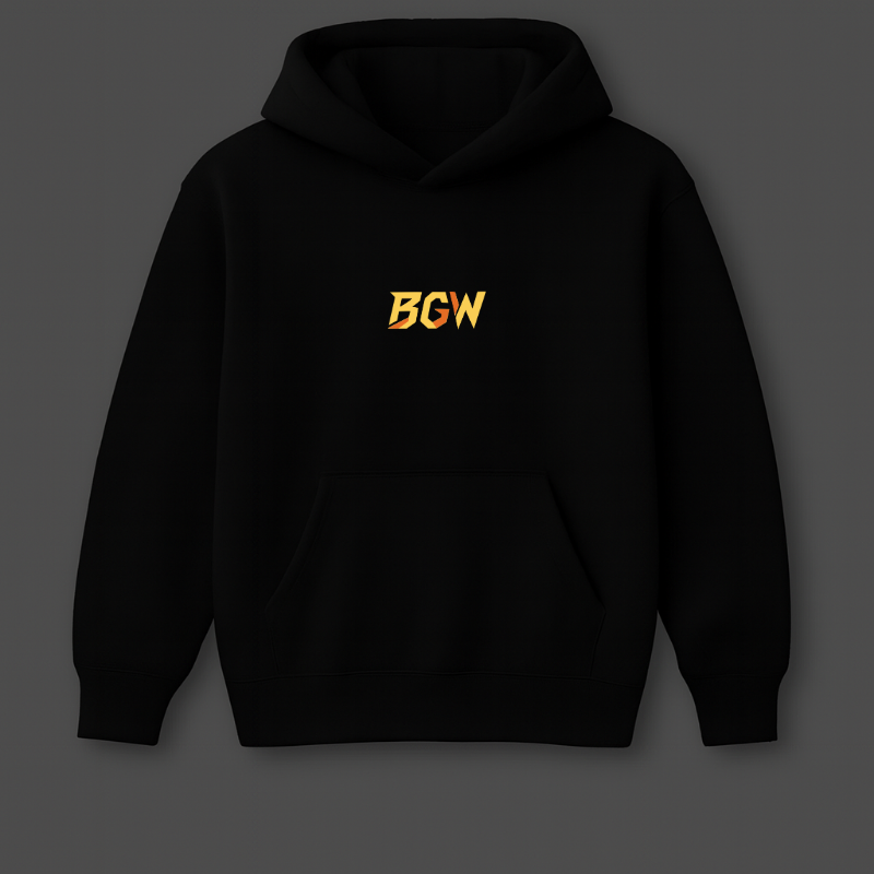 Rengoku Demon Slayer Black Oversized Hoodie