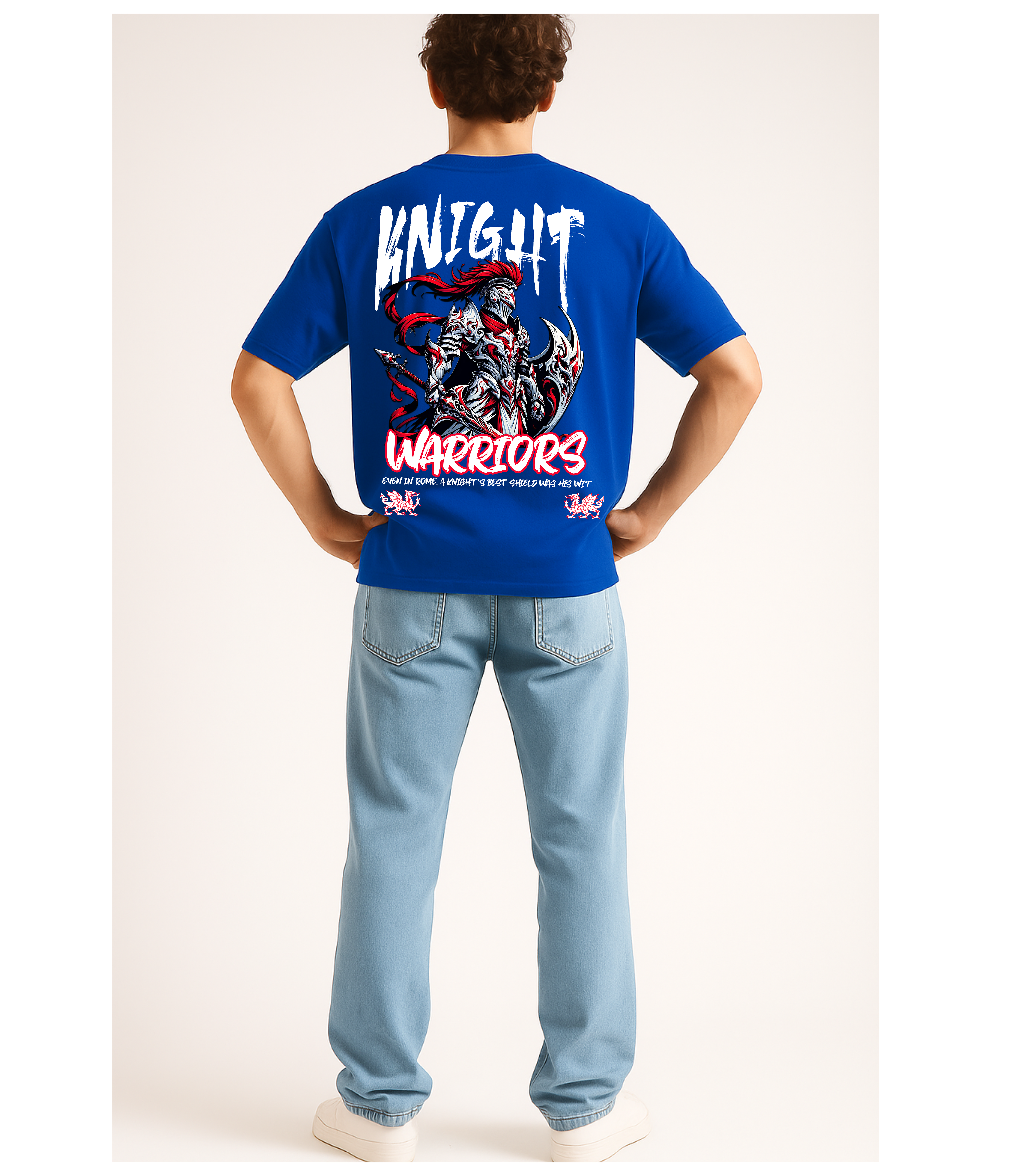 Warrior Blue Oversize T-Shirt