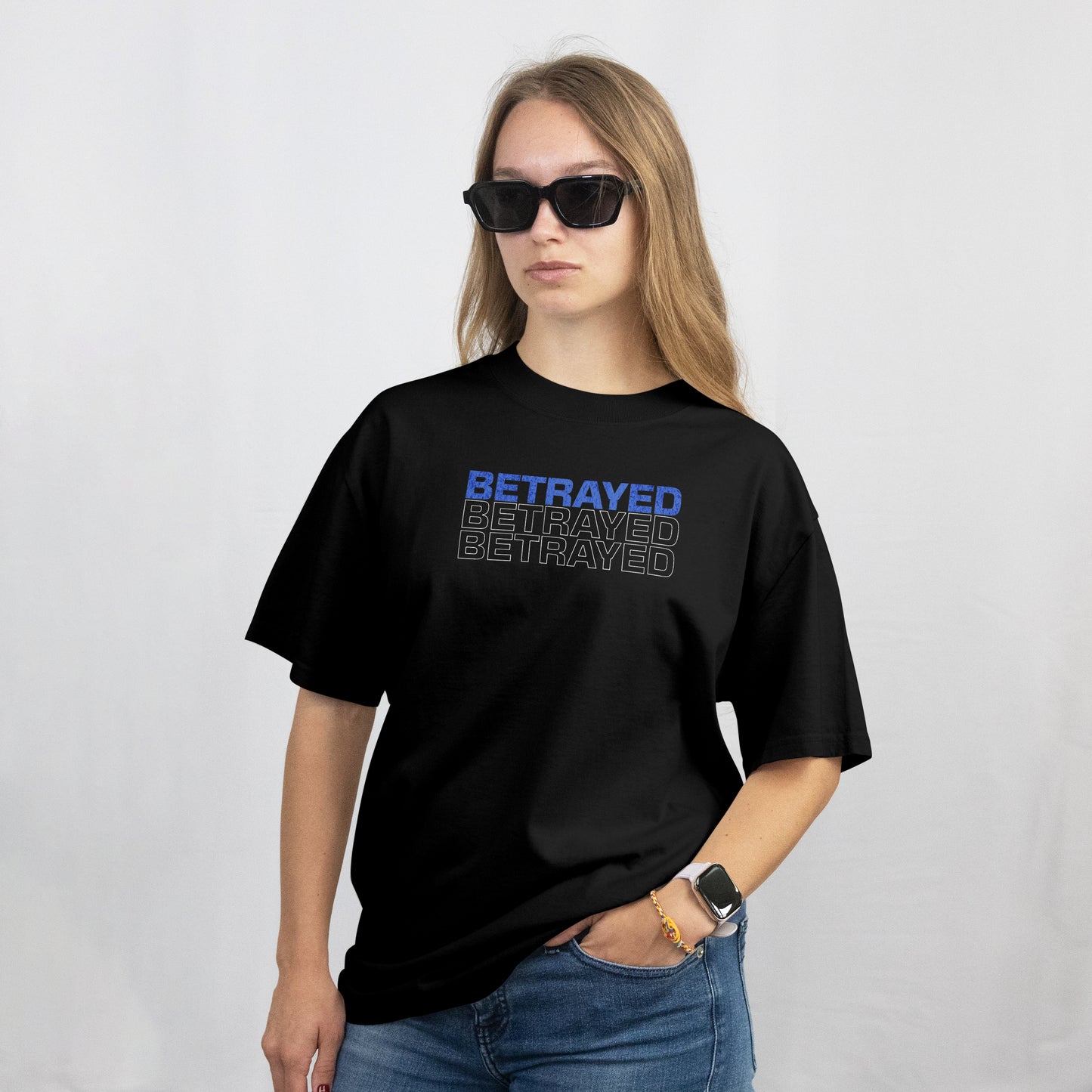 Betrayed Black Oversize T-Shirt
