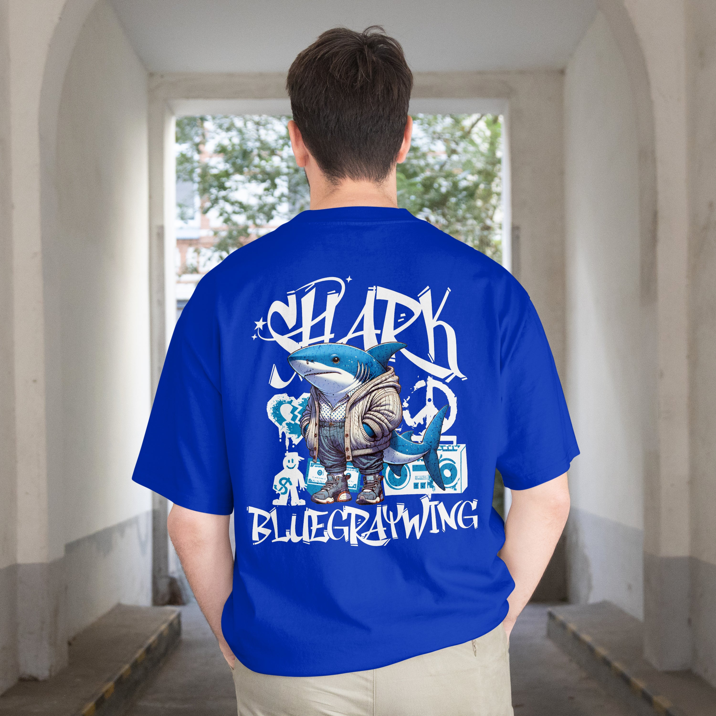 Shark Blue Oversize T-Shirt