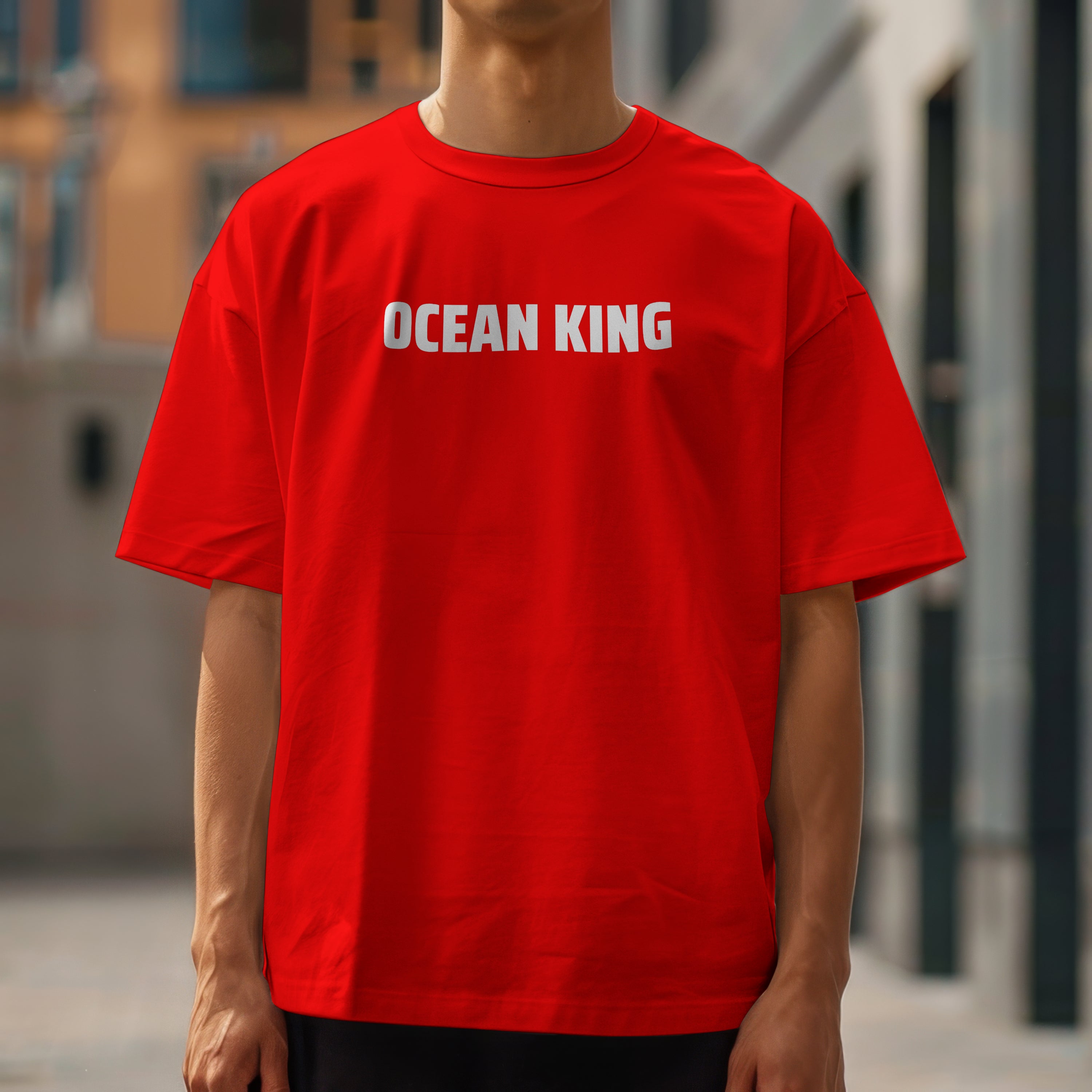 Ocean King Red Oversize T-Shirt