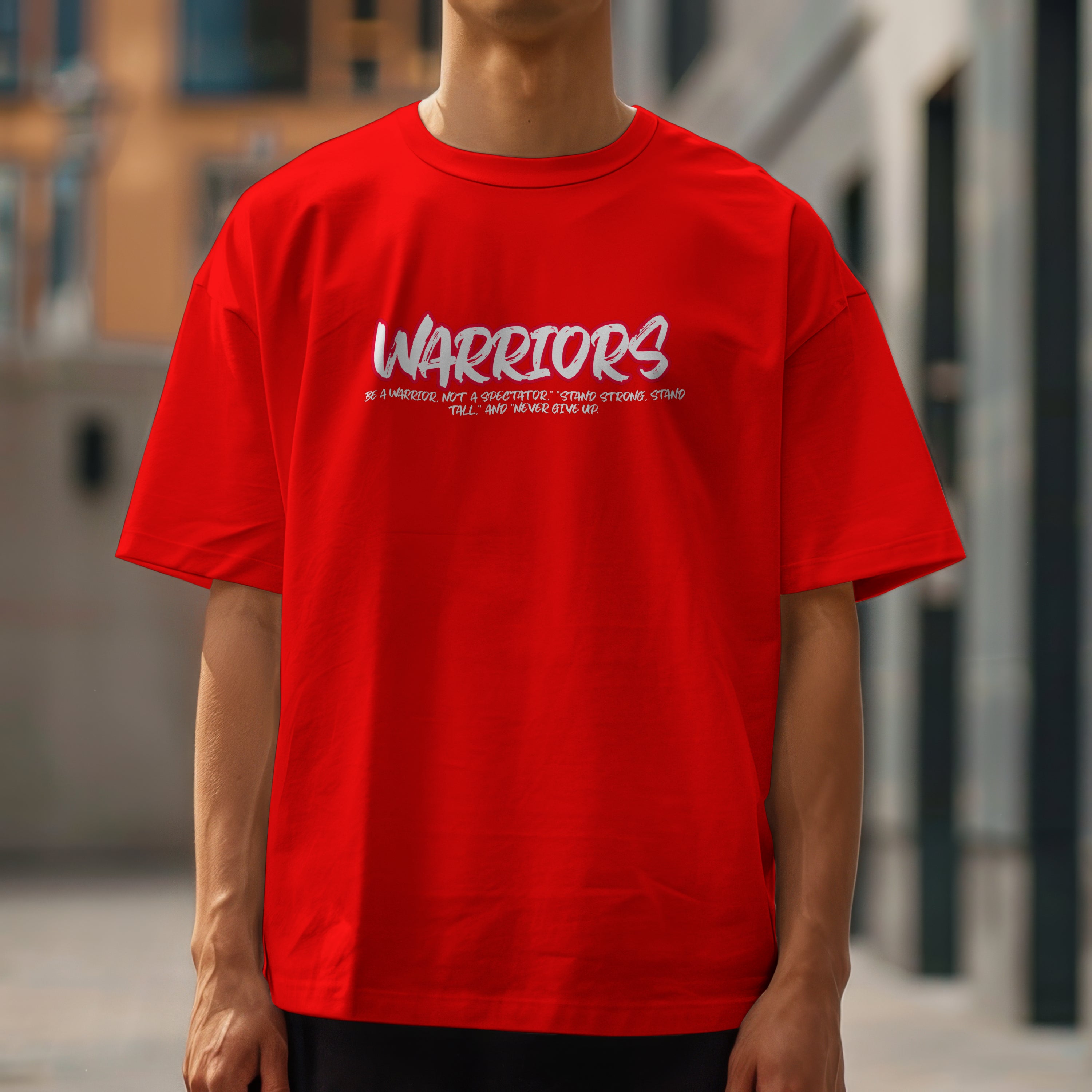 Warrior Red Oversize T-Shirt