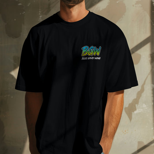 Freedum Black Oversize T-Shirt