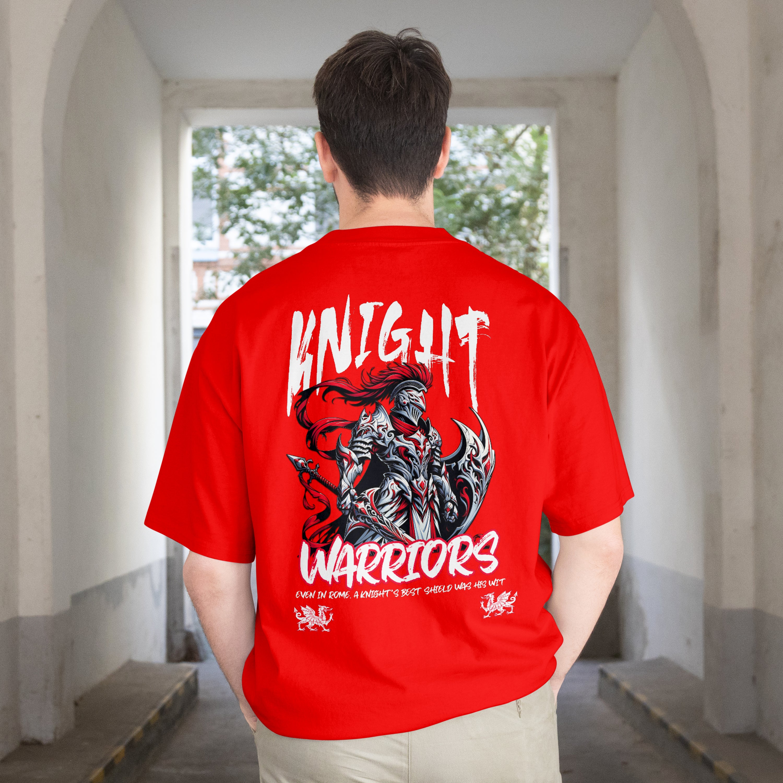 Warrior Red Oversize T-Shirt