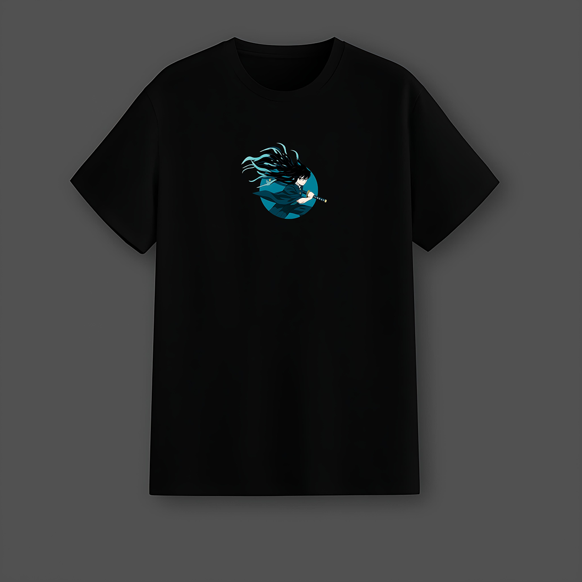 Muichiro Tokito Demon Slayer Black Regular Fit T-Shirt