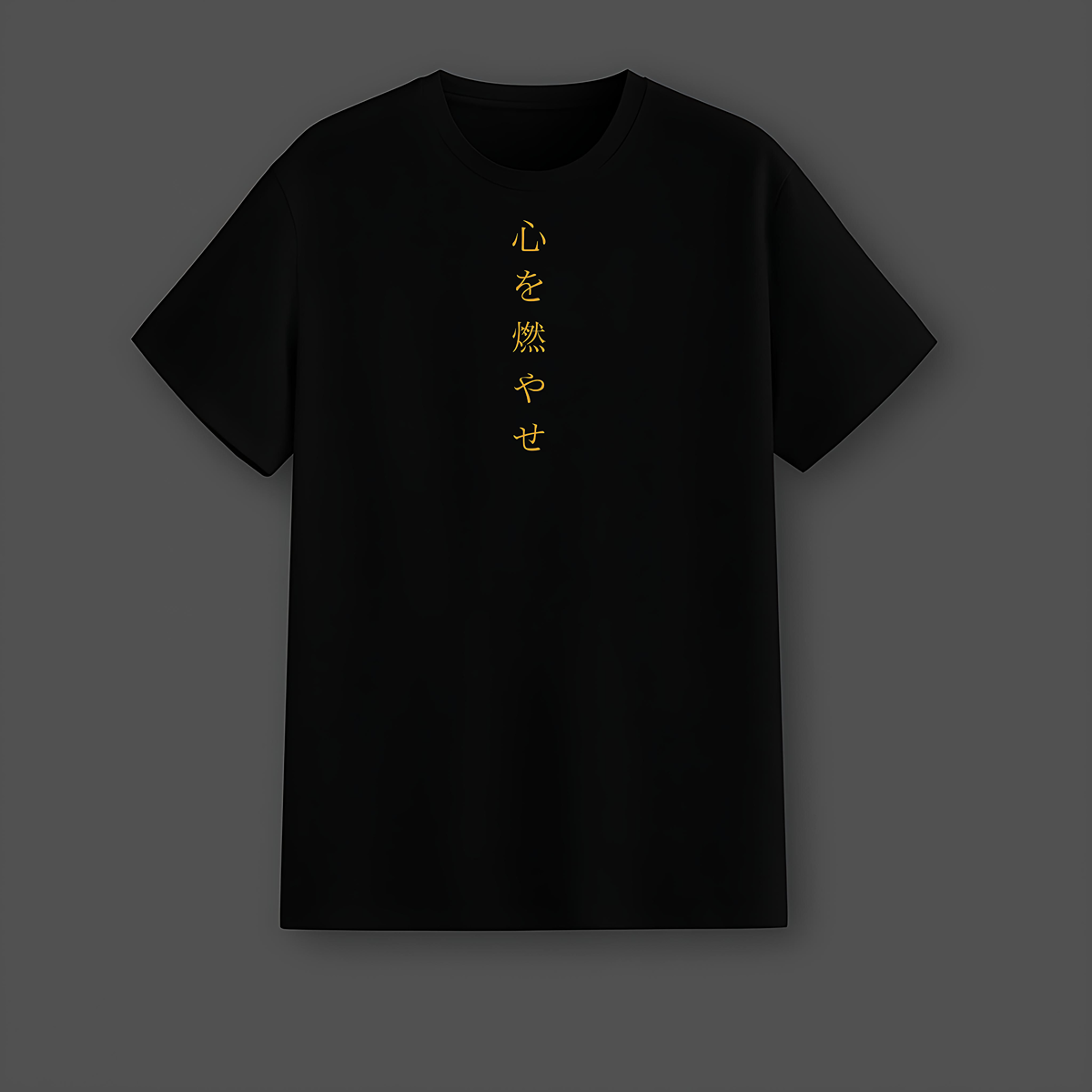 Rengoku Demon Slayer Black Regular Fit T-shirt