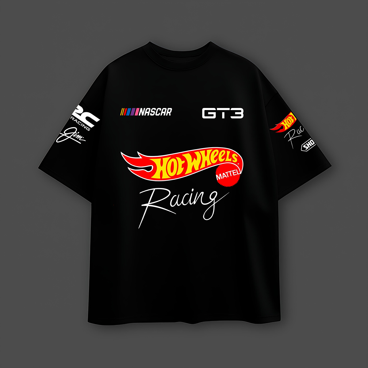 Hot Wheels Black Oversized T-shirt