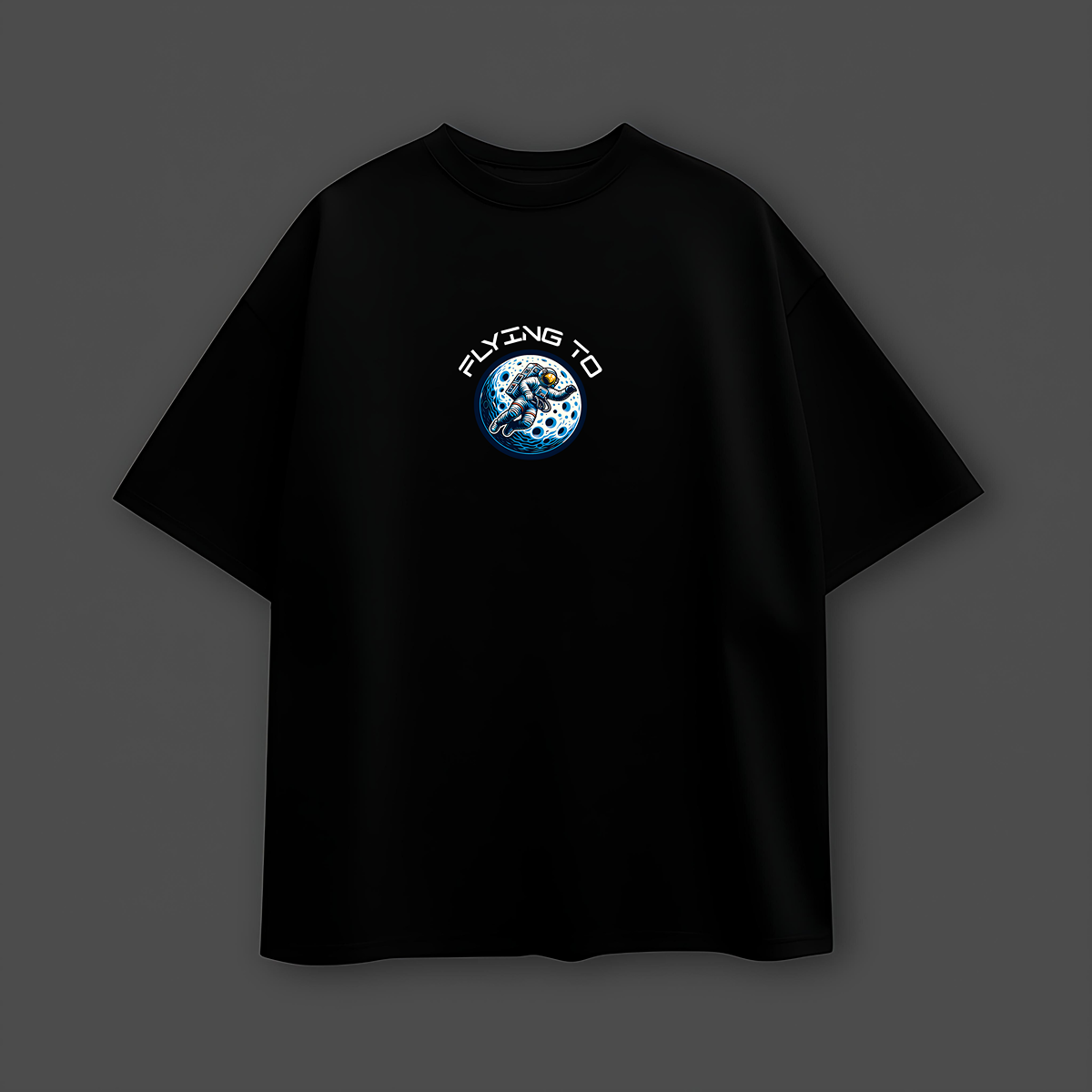 Flying To The Moon Oversized T-Shirt