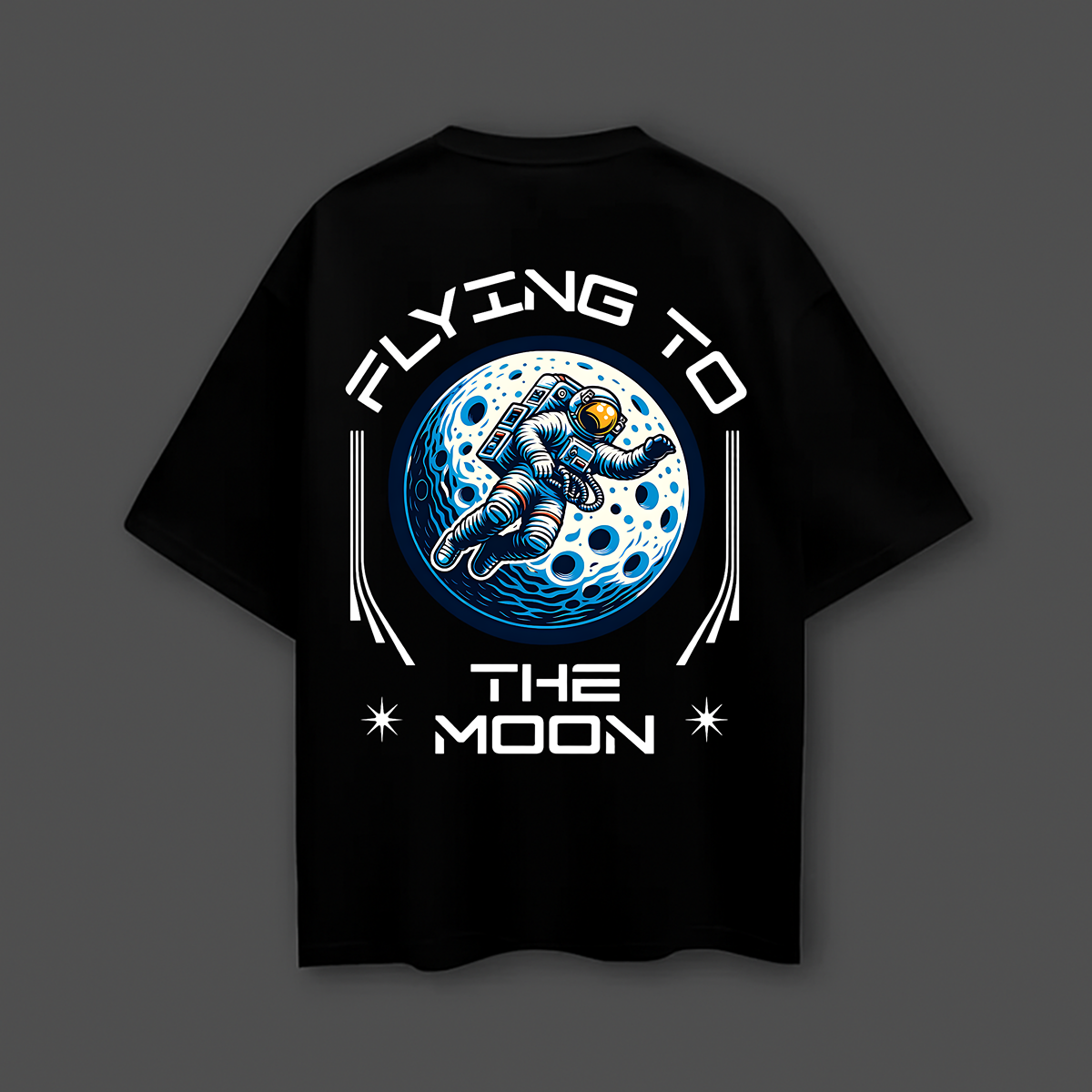 Flying To The Moon Oversized T-Shirt