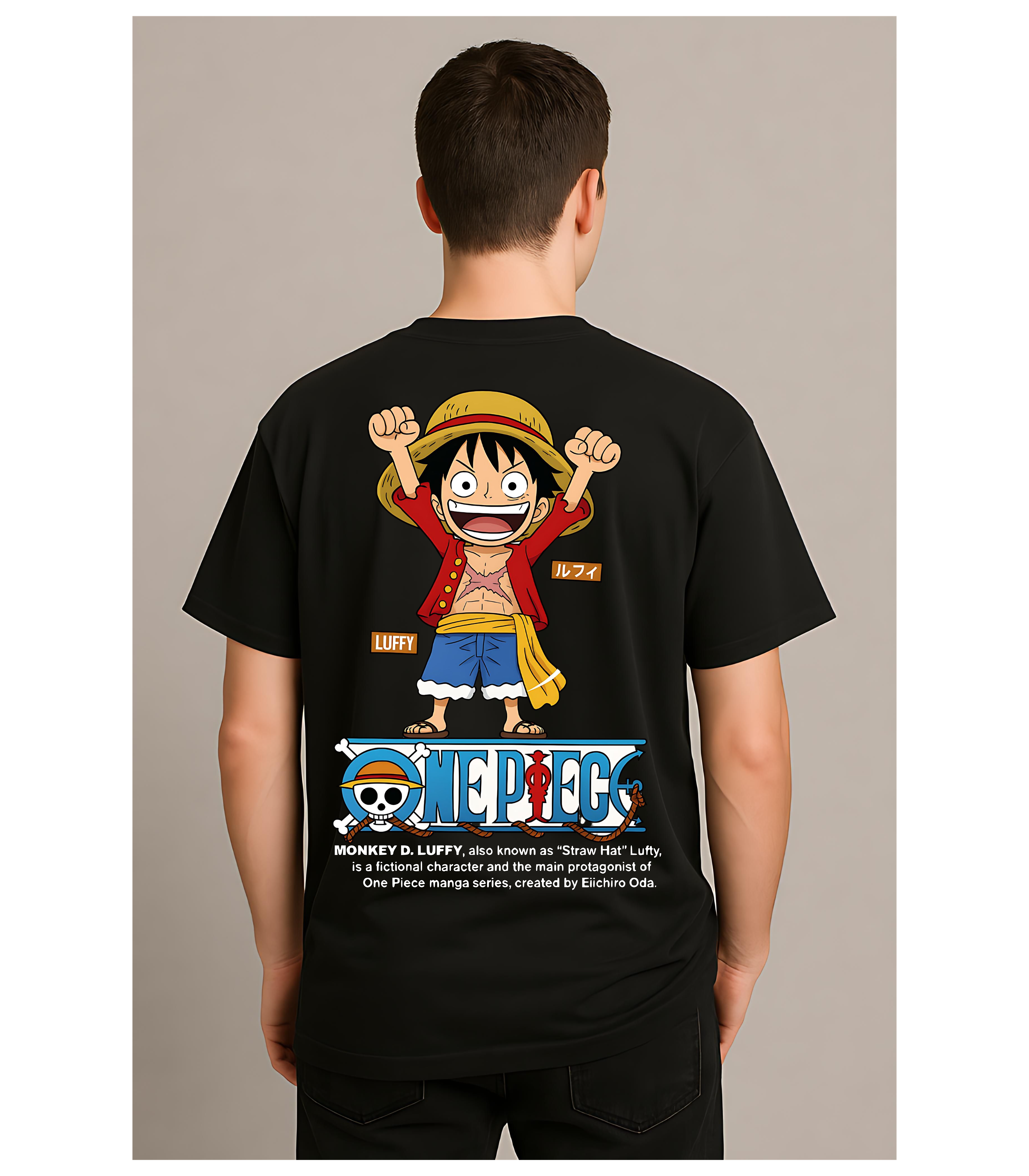 Onepiece Black Oversize T-Shirt