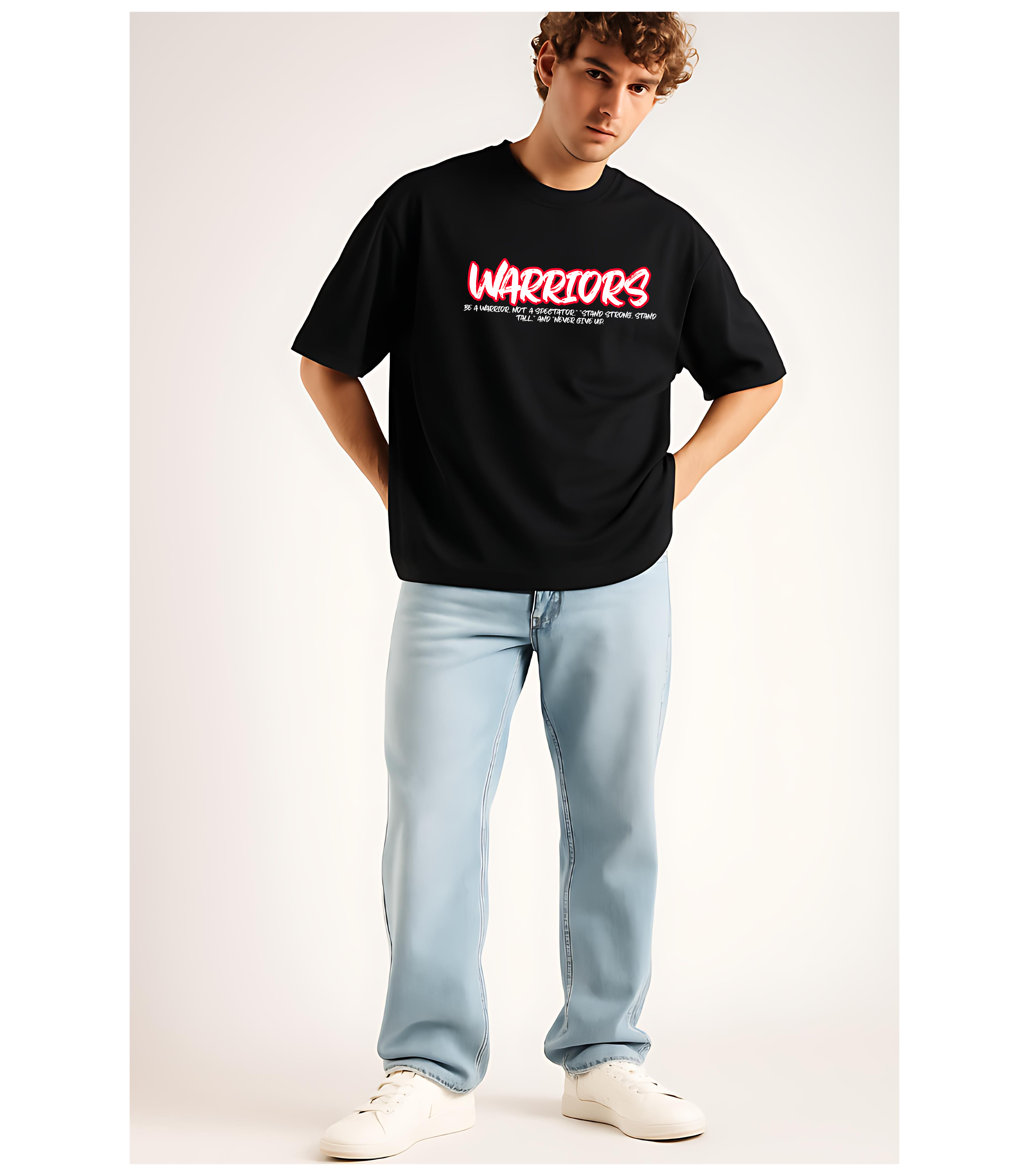 Warrior Black Oversize T-Shirt