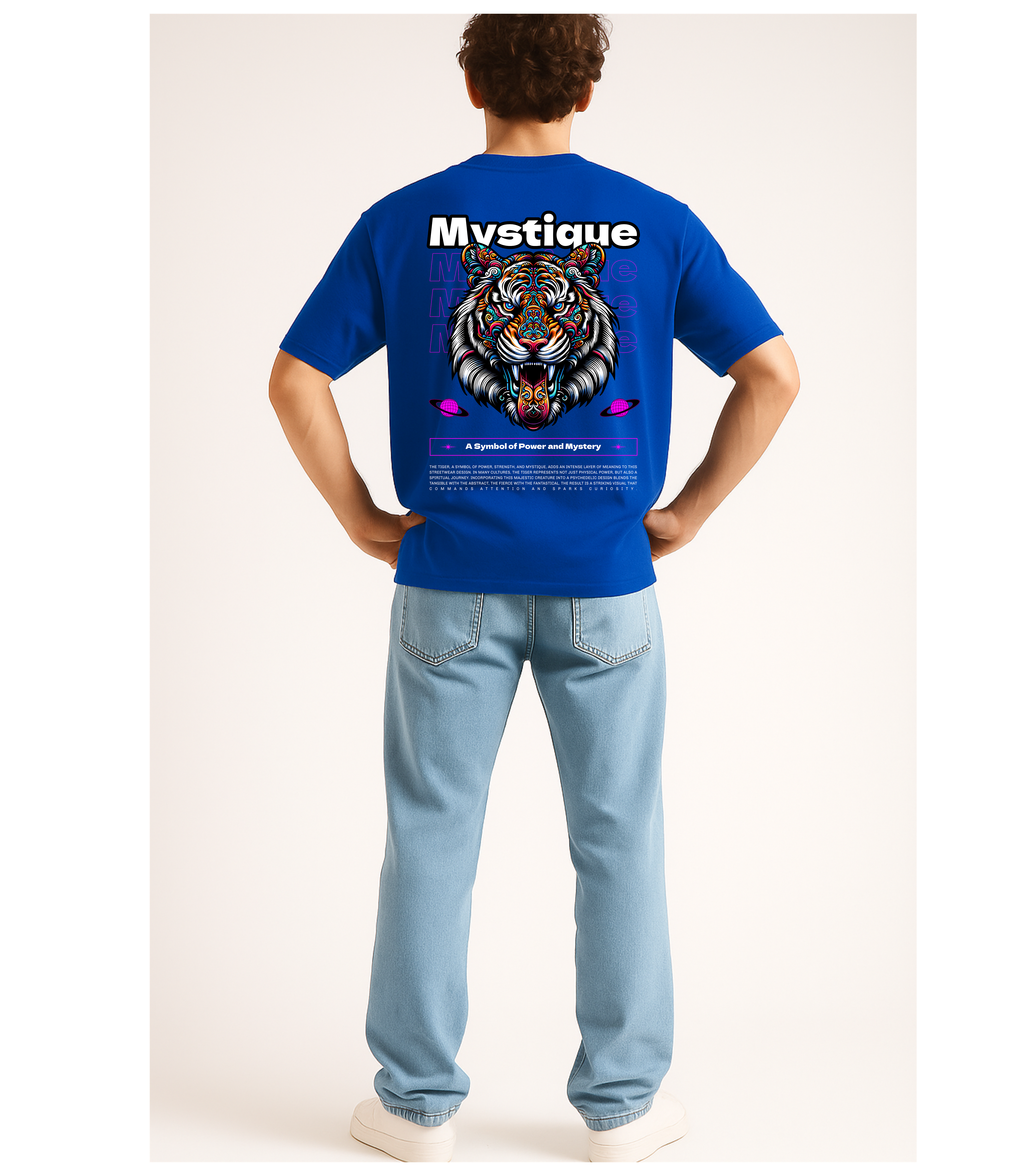 Mystique Blue oversize T-Shirt