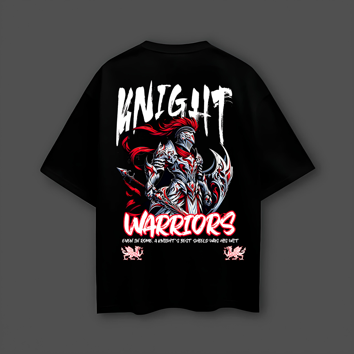 Warrior Black Oversize T-Shirt