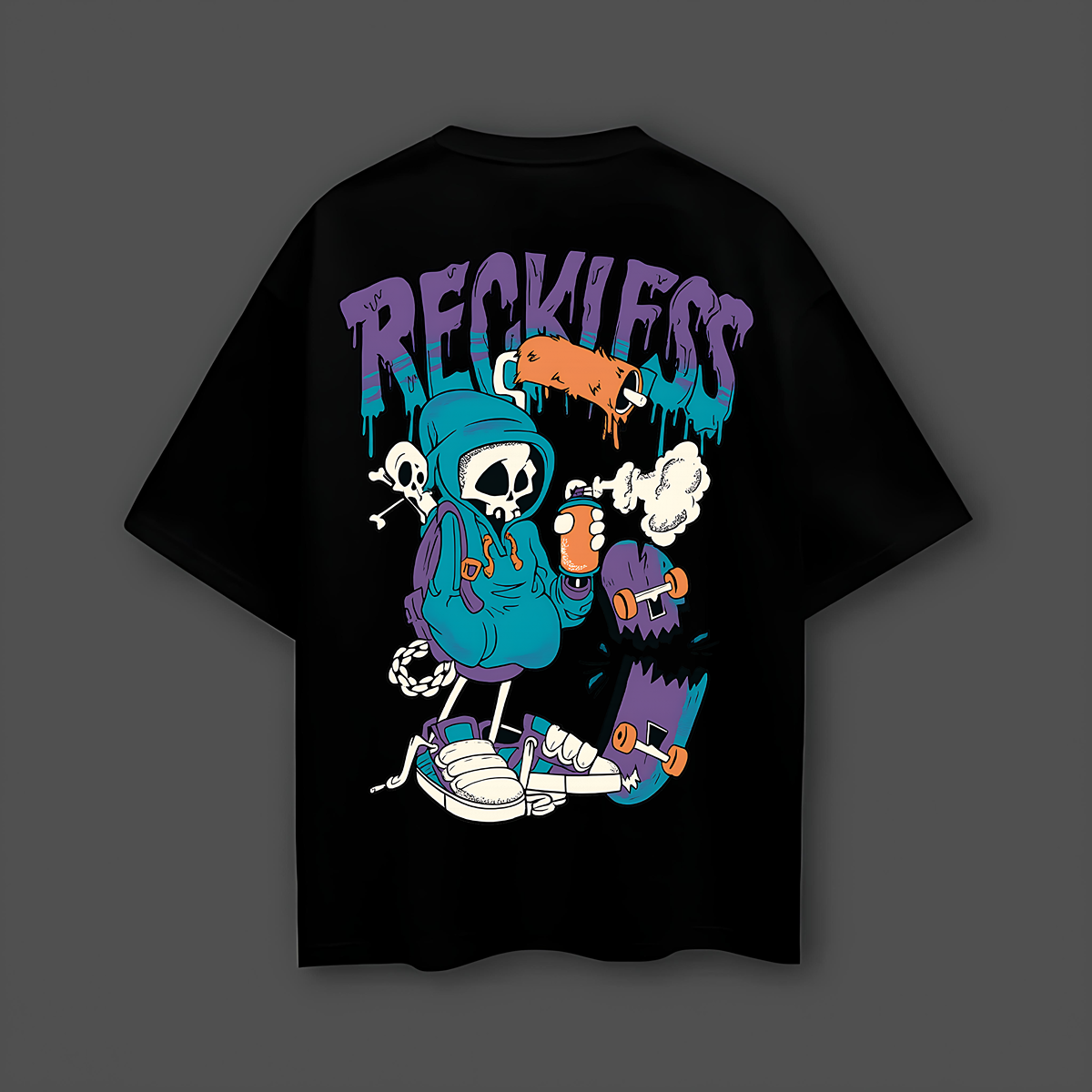 Reckless Graphic Oversized T-Shirt
