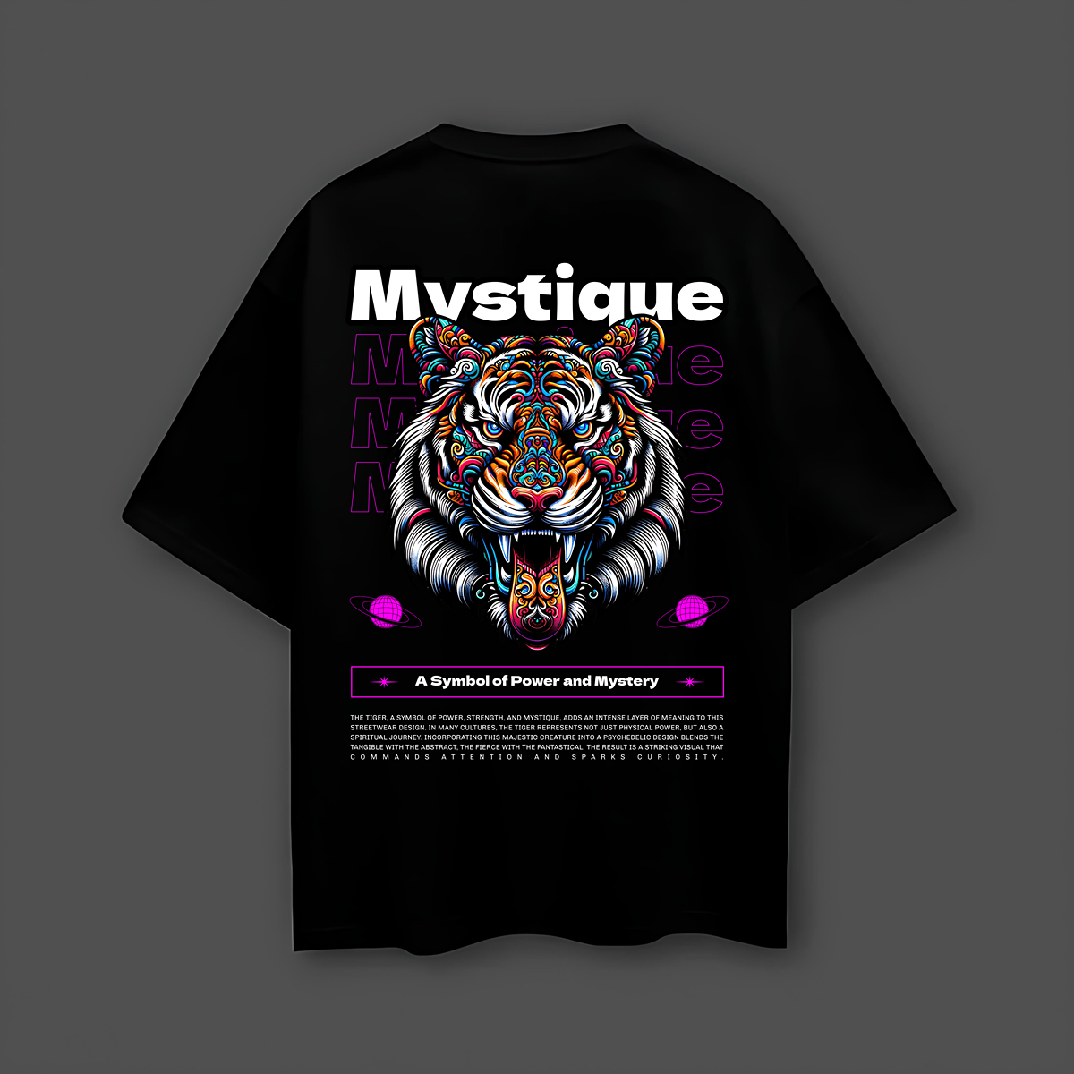 Mystique Black Oversize T-Shirt