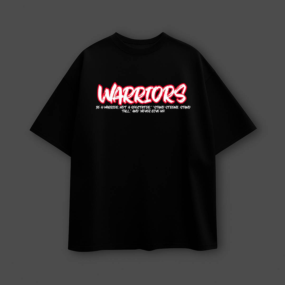 Warrior Black Oversize T-Shirt