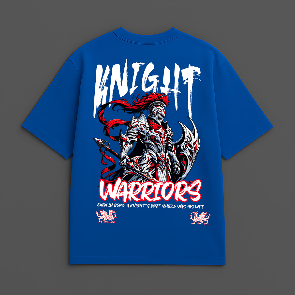 Warrior Blue Oversize T-Shirt